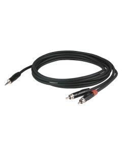 DAP FLX30150 Stereo-Miniklinke - 2x RCA-Kabel PRO 1,5 m