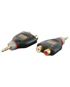 DAP XGA17 Stereo-Miniklinkenstecker - 2x RCA-Buchsenadapter