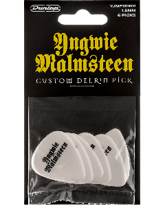 Dunlop Yngwie Malmsteen Custom Delrin 1,5mm Weiß Plektrum 6 Stk