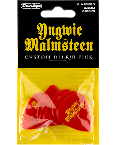 Dunlop Yngwie Malmsteen Custom Delrin 2.0mm Red Pick 6 Stk