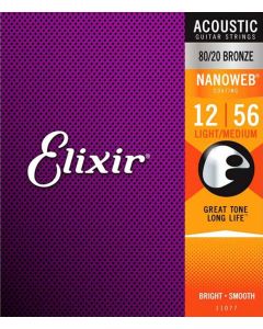 Elixir Nanoweb 11077 80/20 Bronze Akustik .012