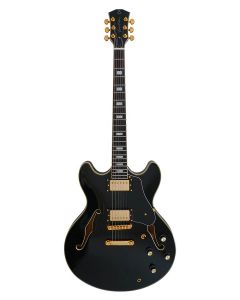 Sire H7/BK elektrische archtop gitaar zwart