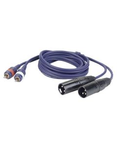 DAP FL26150 2x XLR-Stecker - 2x RCA-Kabel 1,5 m