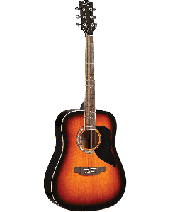 EKO Ranger6-BWN Dreadnought gitaar brown sunburst
