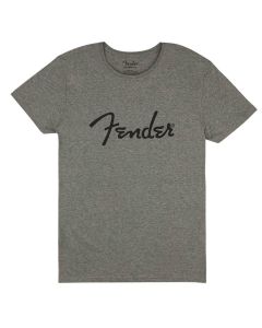 Fender T-Shirt Spaghetti-Logo grau L