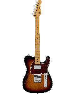 G&L Tribute ASAT Classic Bluesboy semi-hollow elektrische gitaar 3-tone Sunburst