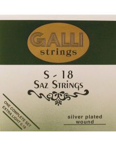 Galli S-018 Saz-Saiten versilbert .007