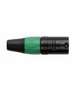 DAP XLR Stecker 3P männlich schwarz grün