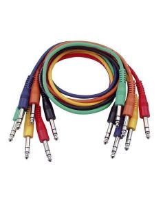 DAP FL1260 Stereo Patchklinkenkabel 60cm (6 Stück)