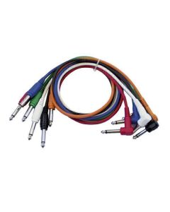 DAP FL1490 Mono Patchkabel 90cm gerade gewinkelt (6 Stück)