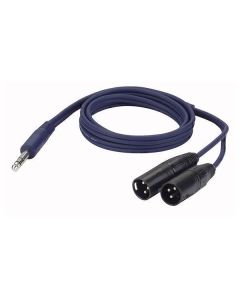 DAP FL36150 Stereoklinke - 2x XLR-Steckerkabel 1,5 m