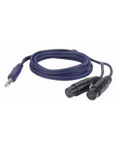DAP FL37150 Stereoklinke - 2x XLR-Buchsenkabel 1,5 m