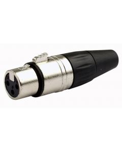 DAP XLR-Stecker 3P weiblich Nickel