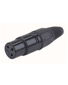 DAP XLR Stecker 3P weiblich schwarz