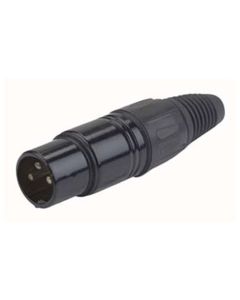 DAP XLR Stecker 3P männlich schwarz