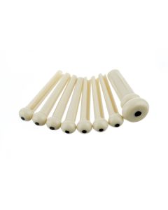 Fender Bridge Pin Set Akustikgitarre weiß mit Endpin