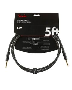 Fender Deluxe Series Instrumentenkabel 1,5m Tweed schwarz