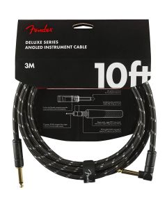 Fender Deluxe Series Instrumentenkabel abgewinkelt 3m Tweed schwarz