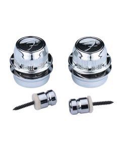 Fender F-Style Straplocks verchromt