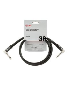 Fender Professional Series Gitarrenkabel doppelt gewinkelt 90cm schwarz