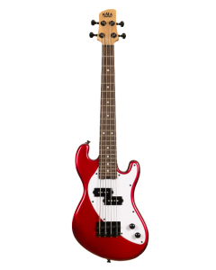 Kala Solid Body 4-String Candy Apple Red Fretted U-BASS