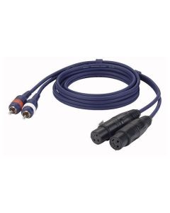 DAP FL25150 2 XLR-Buchsen - 2x RCA-Kabel 1,5 m