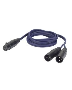 DAP FL39150 XLR-Buchse - 2x XLR-Stecker Kabel 1,5 m