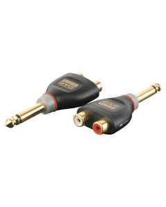 DAP XGA19 Mono-Klinkenstecker - 2x RCA-Buchsenadapter