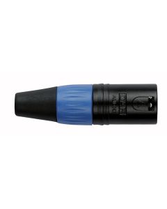 DAP XLR Stecker 3P männlich schwarz blau
