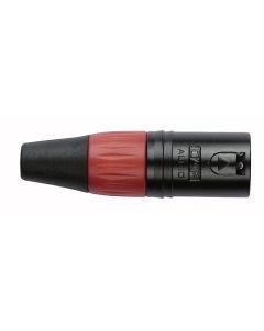 DAP XLR Stecker 3P männlich schwarz rot