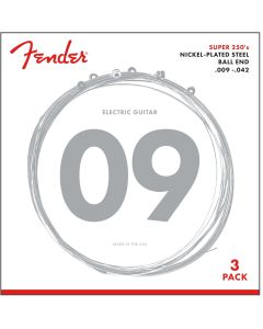 Fender 250L Super 250s Nickel Roundwound 3er-Pack .009