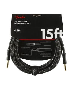 Fender Deluxe Series Instrumentenkabel 4,5m Tweed schwarz