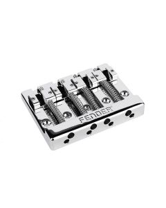 Fender HiMass 4-String Bass Bridge Messing-Saitenreiter, Chrom