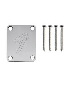 Fender Neckplate American Vintage 70s F-Logo chrom