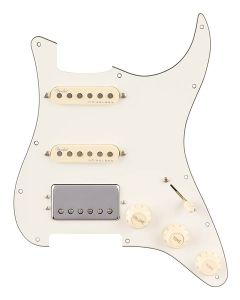 Fender Pre-wired Stratocater slagplaat quadra tap/ultra noiseless HSS parchment