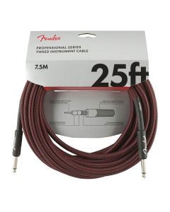 Fender Professional Tweed Instrumentenkabel 7,5m rot
