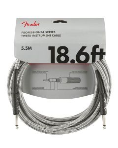 Fender Professional Tweed Instrumentenkabel weiß 5,5m