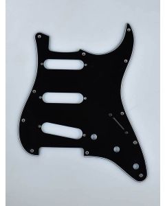 Fender Tratocaster SSS Pickguard 11 Loch 3-lagig schwarz