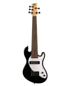 Kala Solid Body 5-String Jet Black Fretless U-BASS