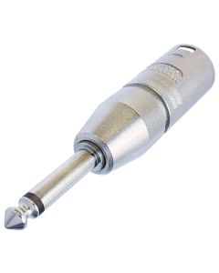 Neutrik NA2MP XLR-Stecker - 6,35-mm-Mono-Klinkenadapter