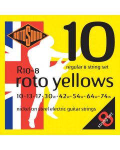 Rotosound R10-8 Roto Yellow 8-saitige E-Gitarrensaiten .010