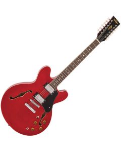 Vintage Semi-Acoustic 12 String Guitar - Cherry Red