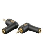 DAP XGA08 Stereo-Mini-Klinkenstecker - Stereo-Mini-Klinkenbuchse, rechtwinkliger Adapter