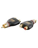 DAP XGA38 2x Cinch-Buchse - 1x Cinch-Stecker-Adapter