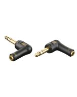 DAP XGA39 Stereo-Mini-Klinkenbuchse - Stereo-Klinkenstecker, rechtwinkliger Adapter