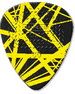 Dunlop Max-Grip EVH schwarz-gelb 0,60 mm Pick 24 Stück