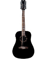 EKO NXT D100CWE-BLK12 Dreadnought Cutaway Elektrisch 12-snarige western gitaar