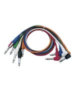 DAP FL1430 Mono Patchkabel 30cm gerade gewinkelt (6 Stück)