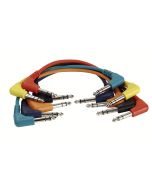 DAP FL4260 Stereo Patchkabel 60 cm rechtwinklig (6 Stück)