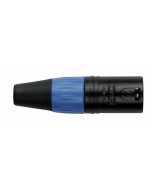 DAP XLR Stecker 3P männlich schwarz blau